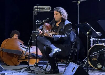 Samir Aouad sur la scène de Paul Fort, vendredi 6 février