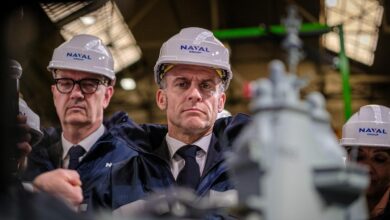 Le France Libre prendra la mer en 2038 : Macron lance le porte-avions de nouvelle génération depuis Indret