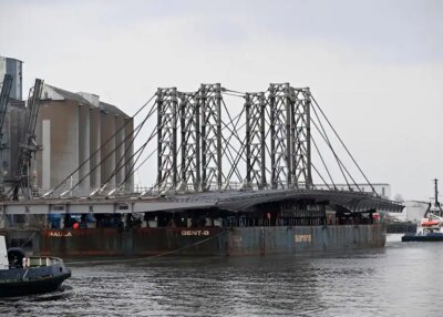Le tablier du futur pont Anne-de-Bretagne est enfin arrivé à Nantes