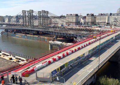 En images : le tablier du futur pont Anne-de-Bretagne