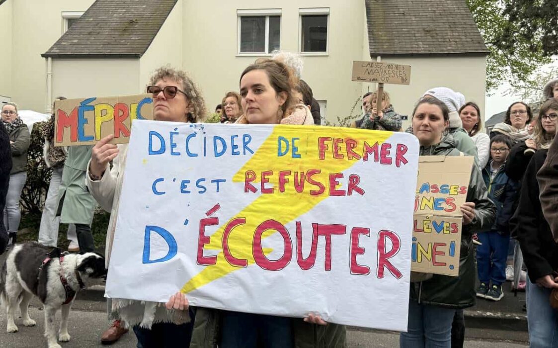Manifestation écoles primaires Châteaubriant