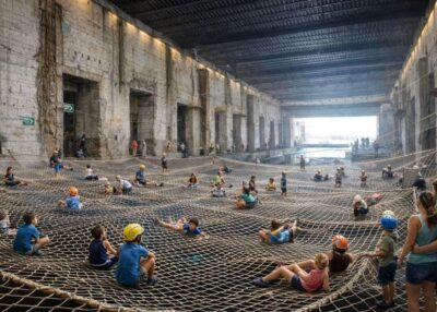 Base Jump Saint-Nazaire : parc acrobatique dans la base sous-marine