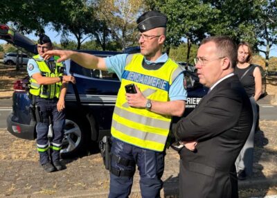 Contrôles routiers le préfet sur le terrain